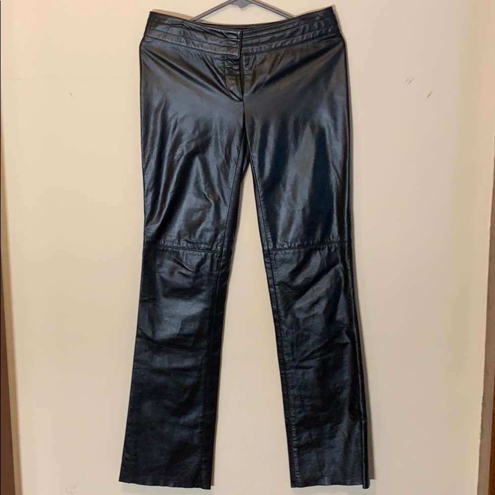 Laundry by Shelli Seagal 100% leather pants, 4